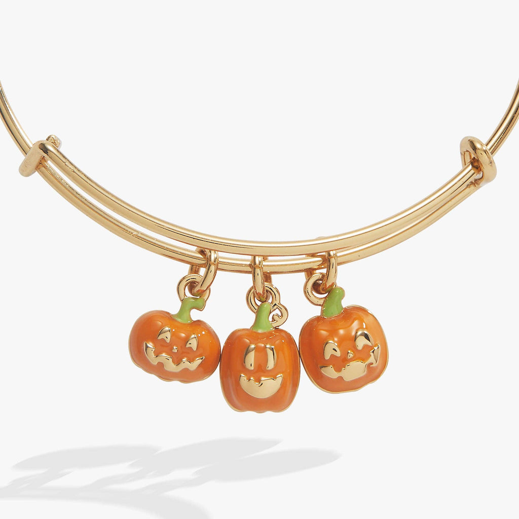 'Let's Get Lit' Pumpkin Charm Bangle
