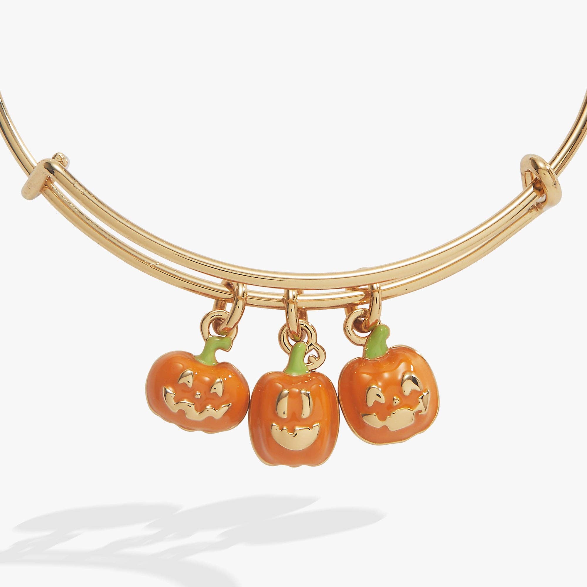 'Let's Get Lit' Pumpkin Charm Bangle
