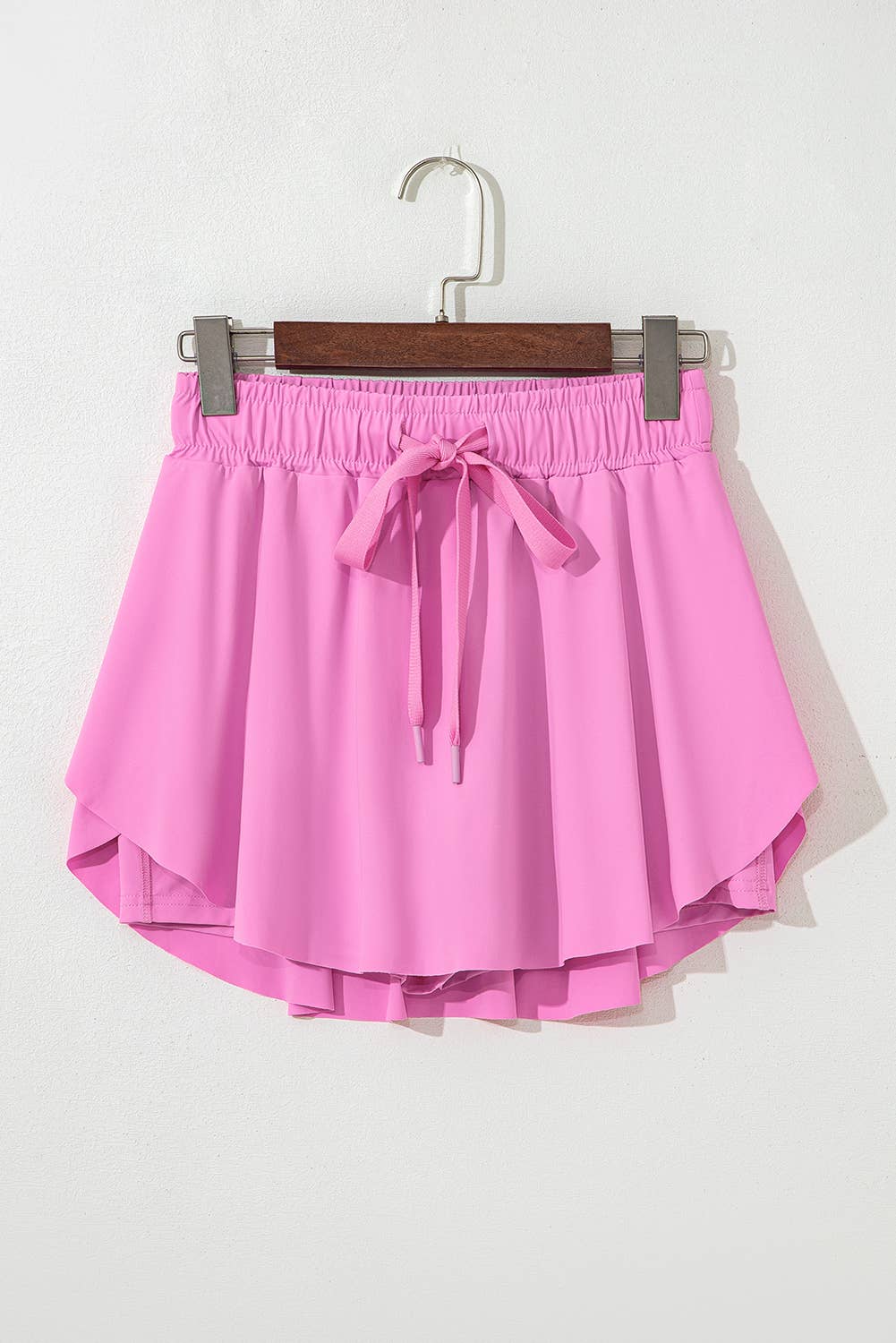 Drawstring Elastic Waistband Lined Tennis Skorts