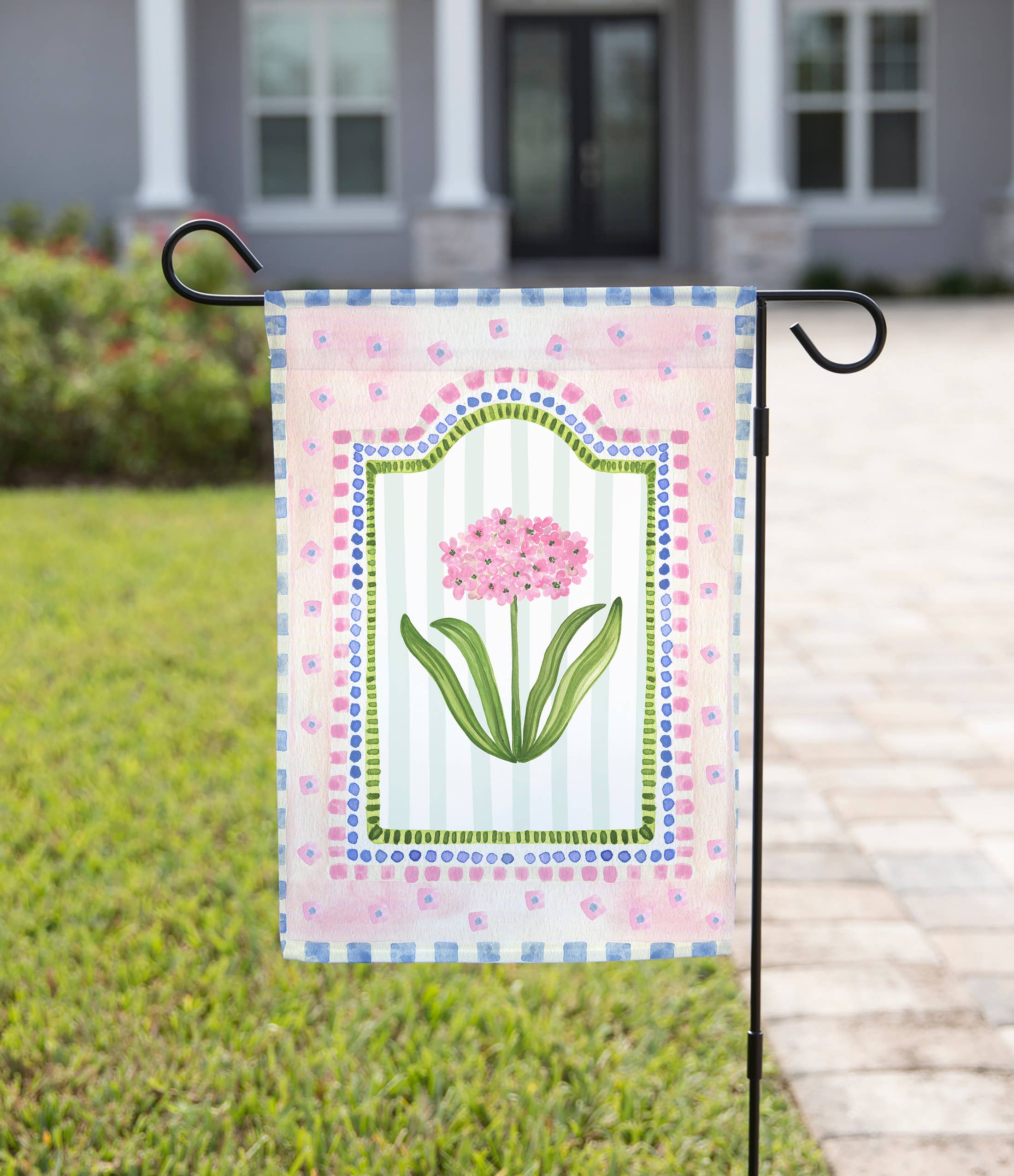 Summer Garden Flag – Pink Botanical
