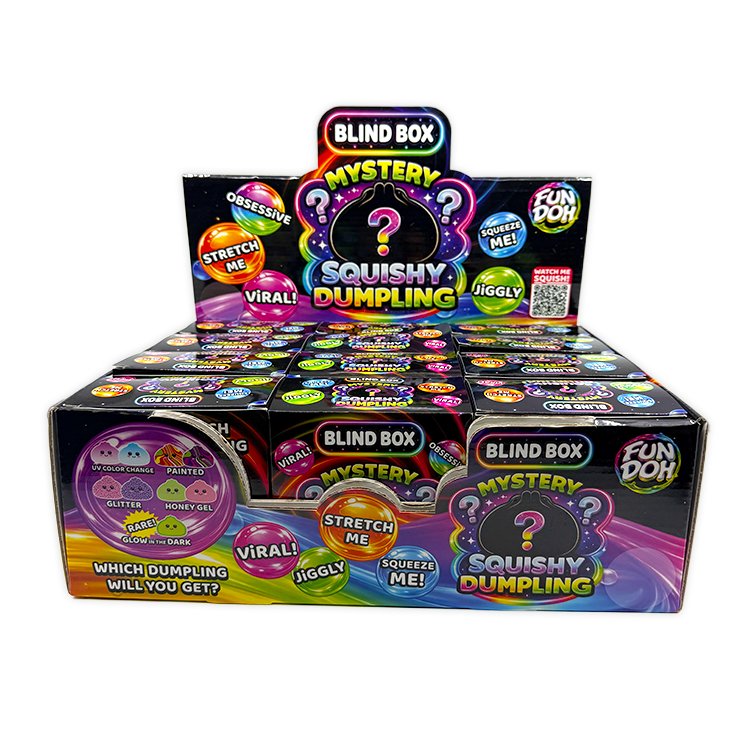 Fun Doh BLIND BOX Mystery Squishy Dumpling VIRAL, 12/Display