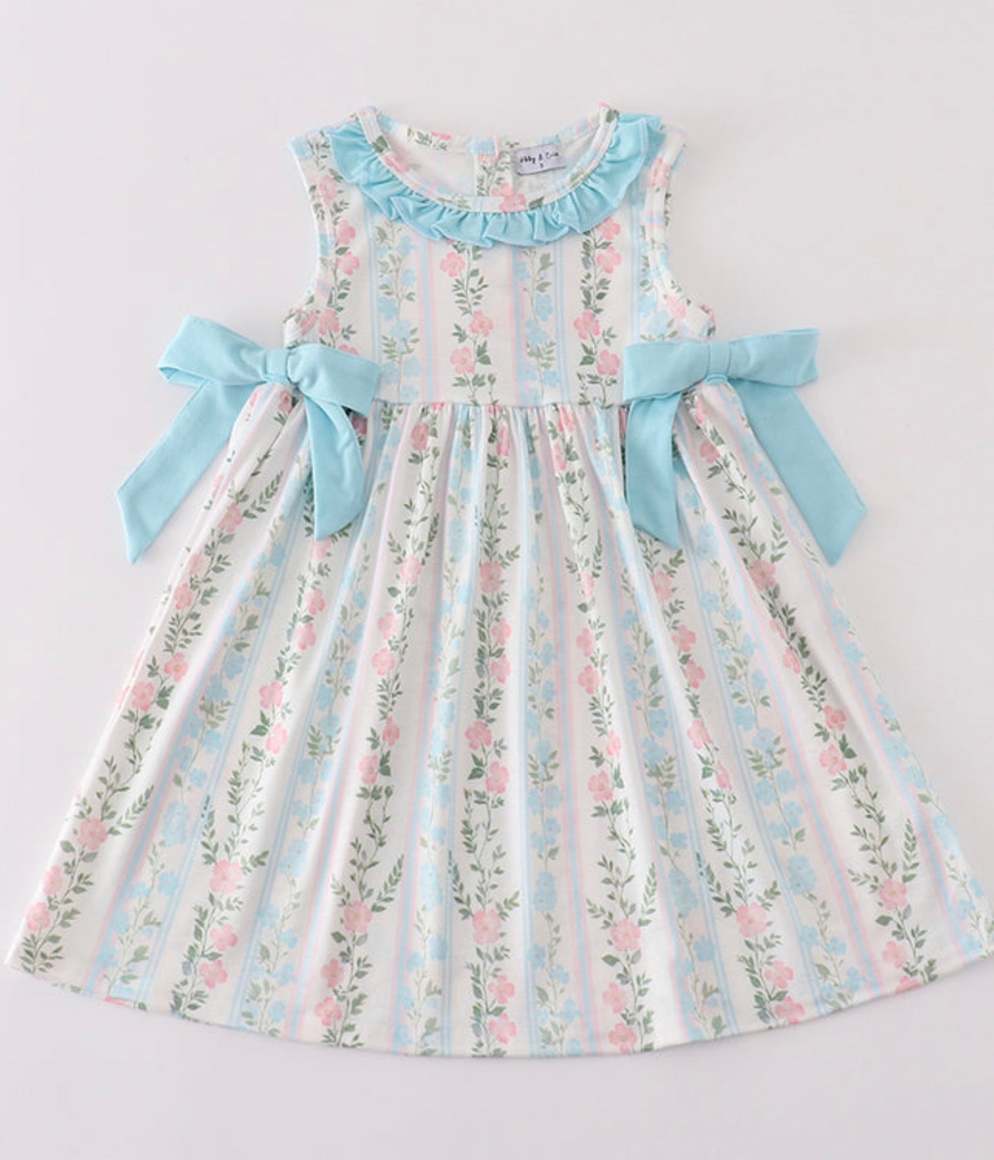 Blue & Pink Floral Dress