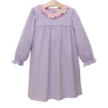 Audrey Dress - Lavender Stripe / Light Pink