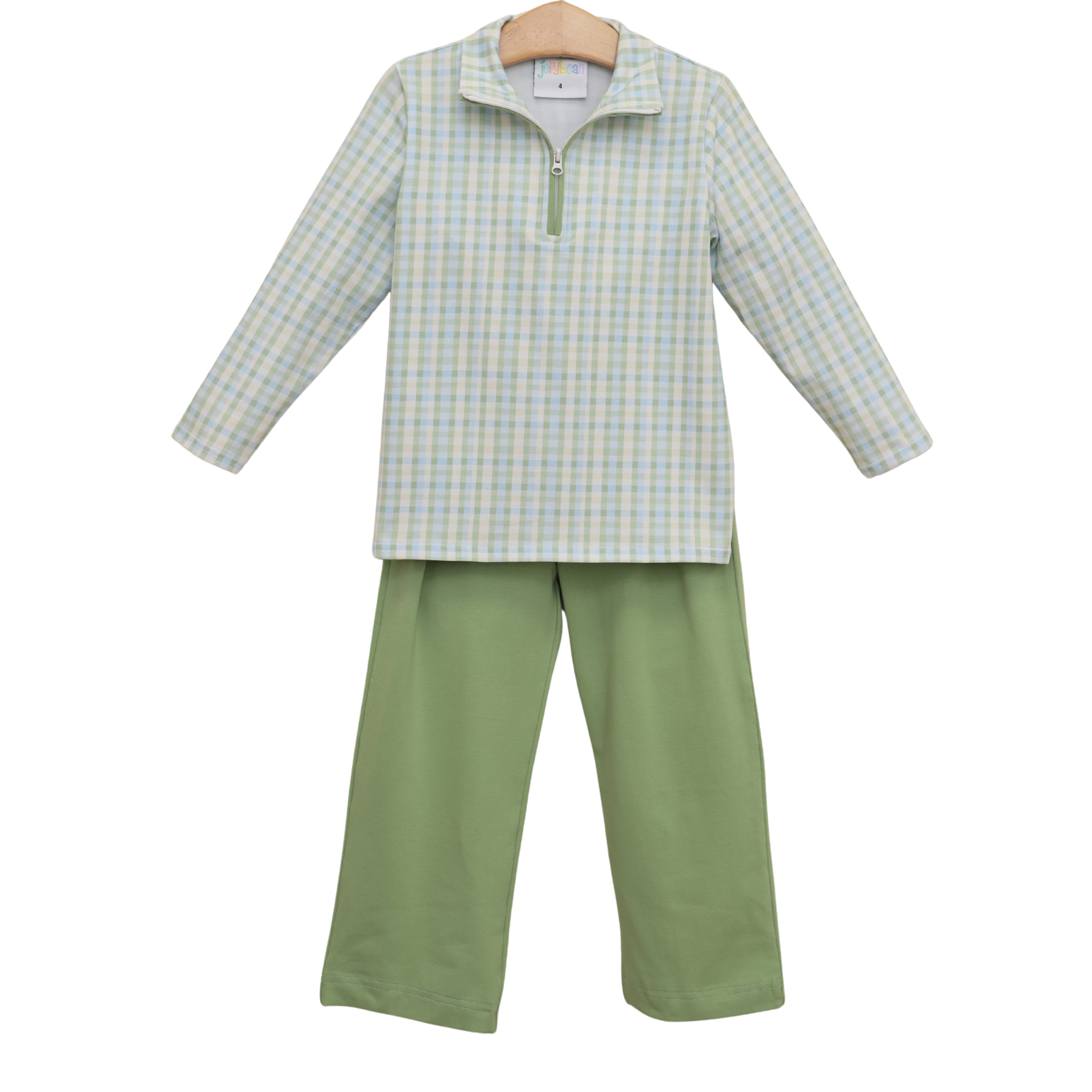 Basin Plaid Evan Pullover Pant Set