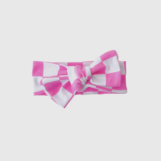 Bubble Gum Checkered Headband