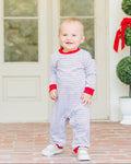 Christmas Candy Stripe Thomas Romper