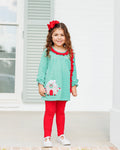 Christmas Cottage Ruffle Pants Set