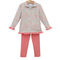 Cottage Blooms Elise Ruffle Pullover Set