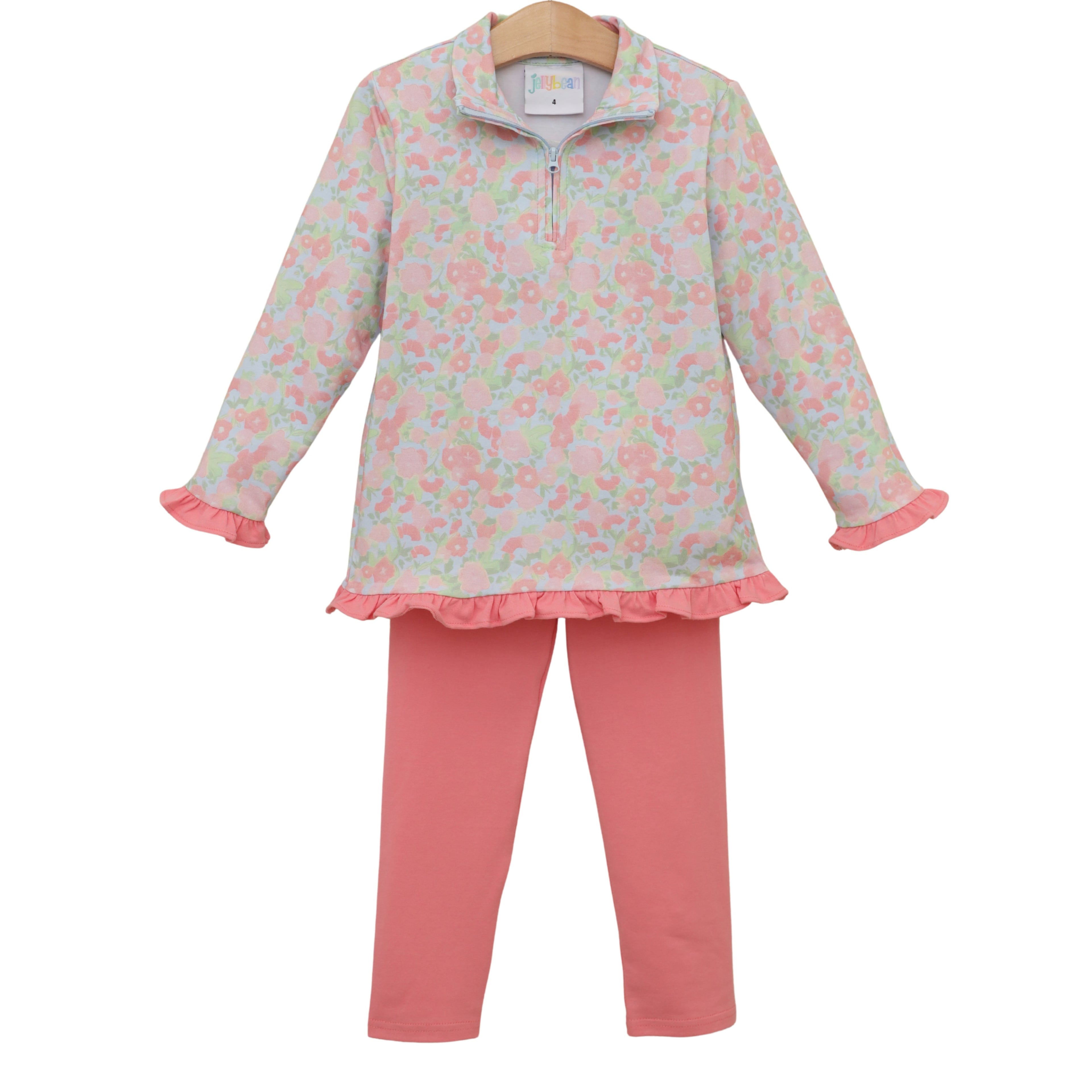 Cottage Blooms Elise Ruffle Pullover Set