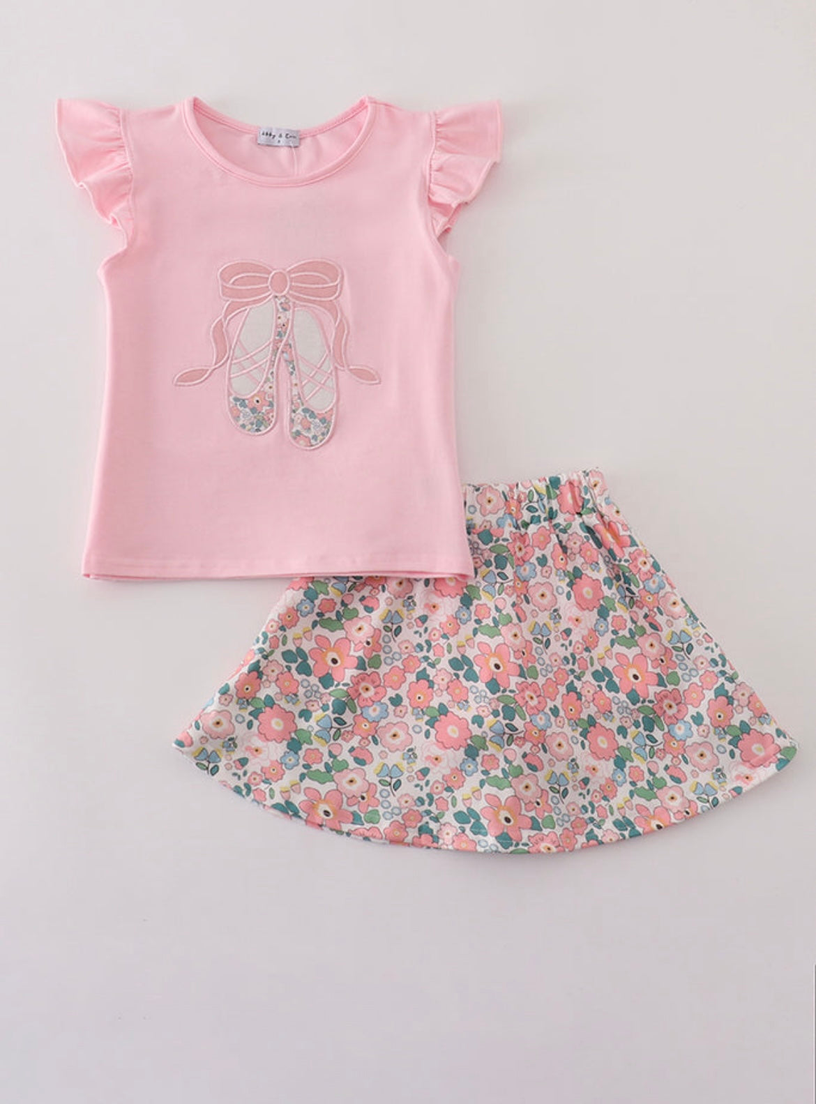Floral Ballet Skort Set