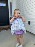 Purple butterfly smock w/ bloomers