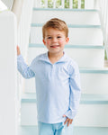 Evan Pullover - Light Blue Windowpane