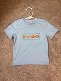 Blue Smocked Zoo Animals
