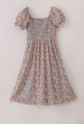 Fall Floral Print Dress