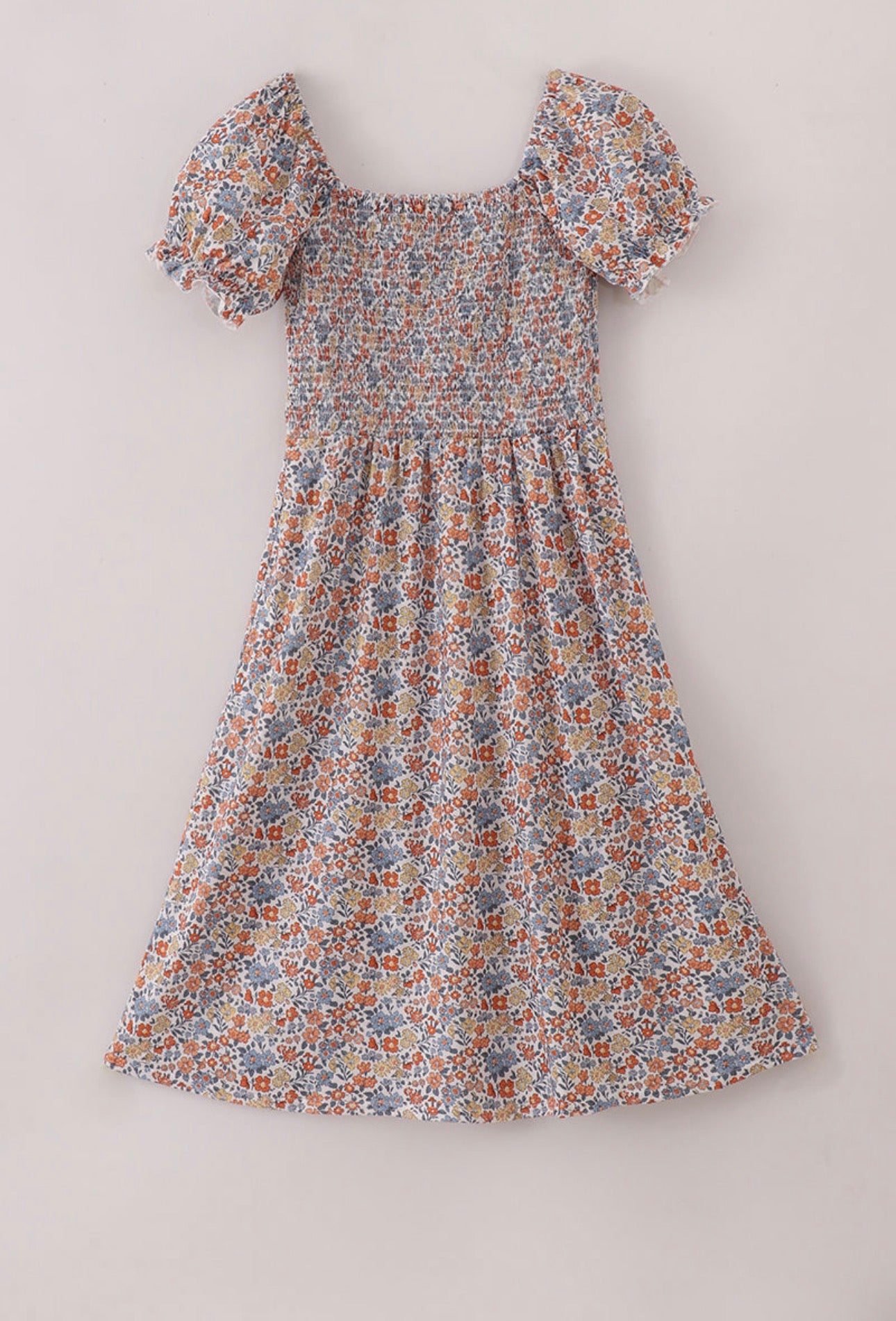 Fall Floral Print Dress