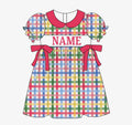 Plaid Custom Girls Dress