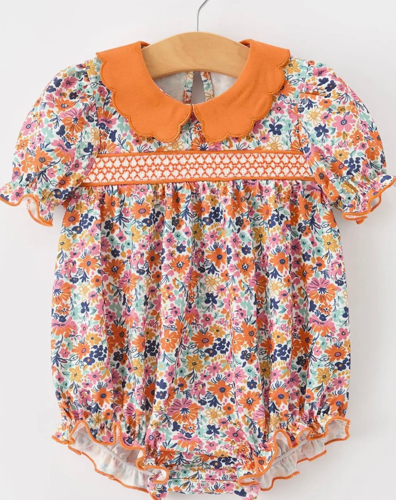 Fall Floral Smock Bubble