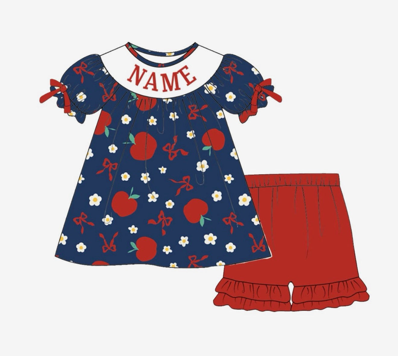 Apples Custom Short Set