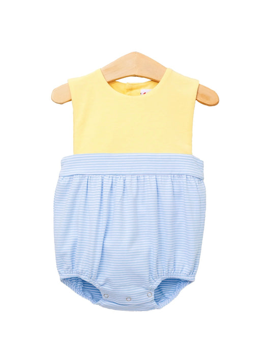 Jellybean Benjamin Bubble- Yellow w/ Light Blue Stripe