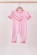 Pink Ruffle Pumpkin Romper
