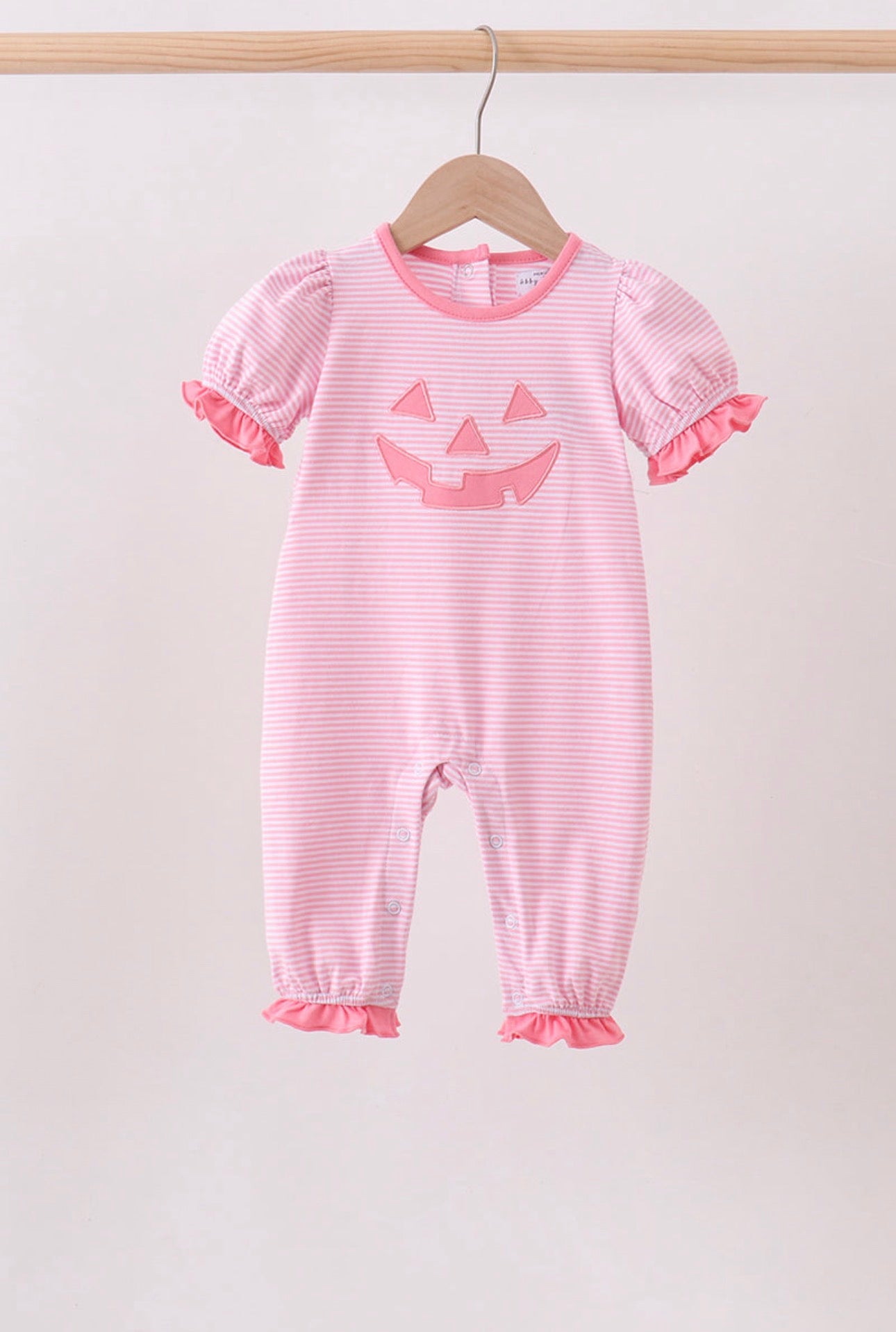 Pink Ruffle Pumpkin Romper
