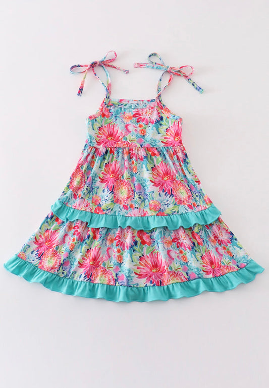 Tropical Bloom Youth Dress