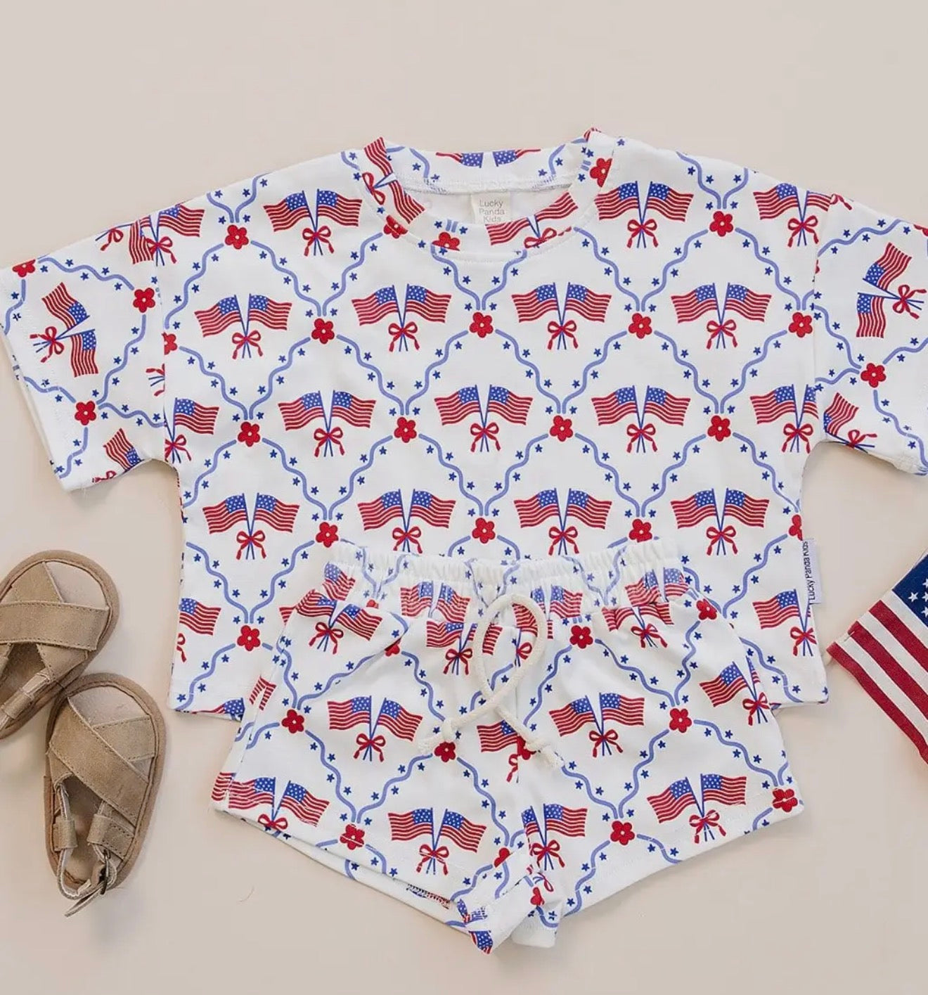 Girly Flags Short Set