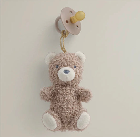 Bitzy Pal Paci & Plush - Bear