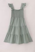 Sage Green Ruffle Dress