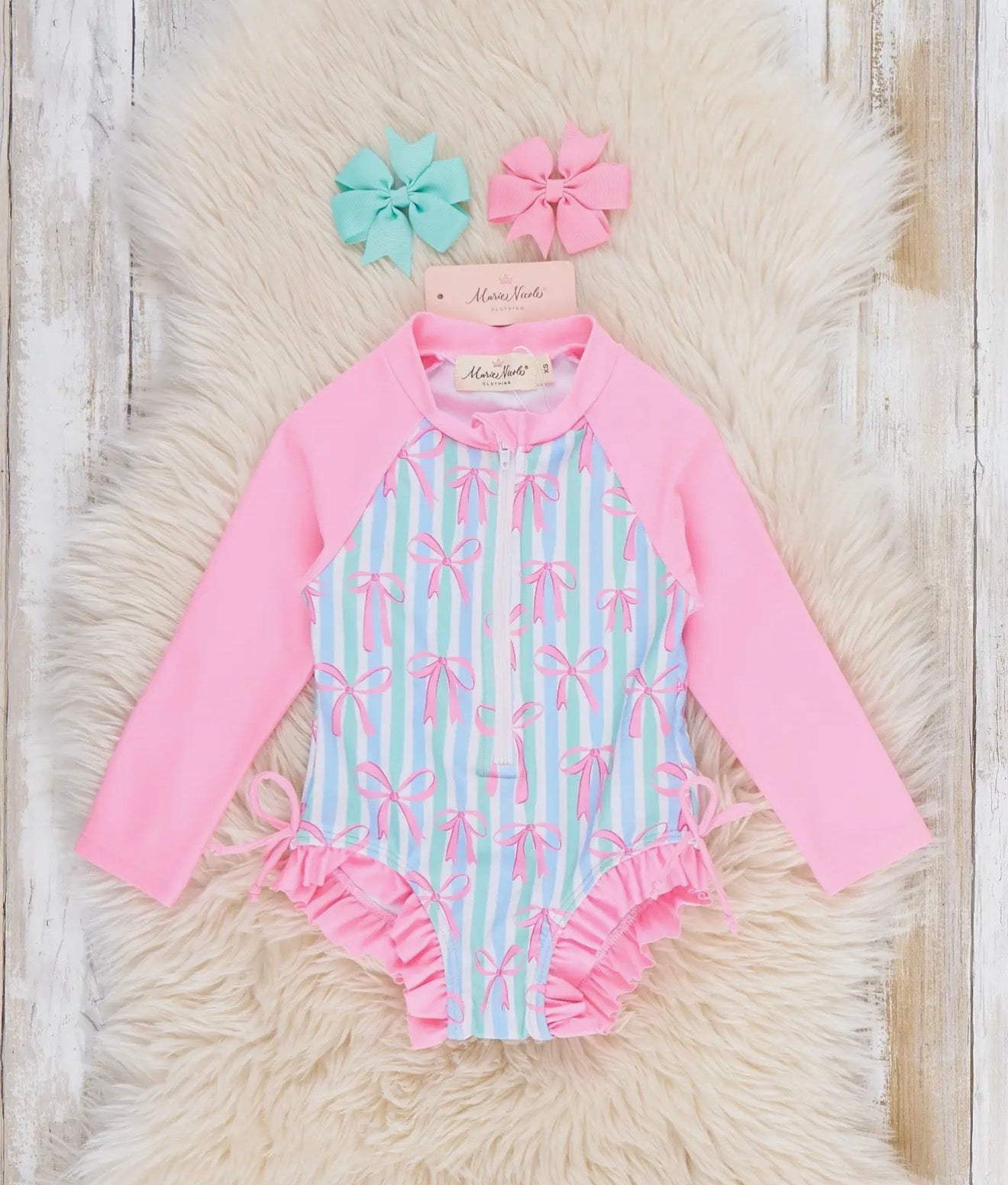 Pink Bow Swim Suit