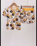 Yellow Construction Bamboo Pjs
