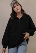 Black Quarter Zip Jacket