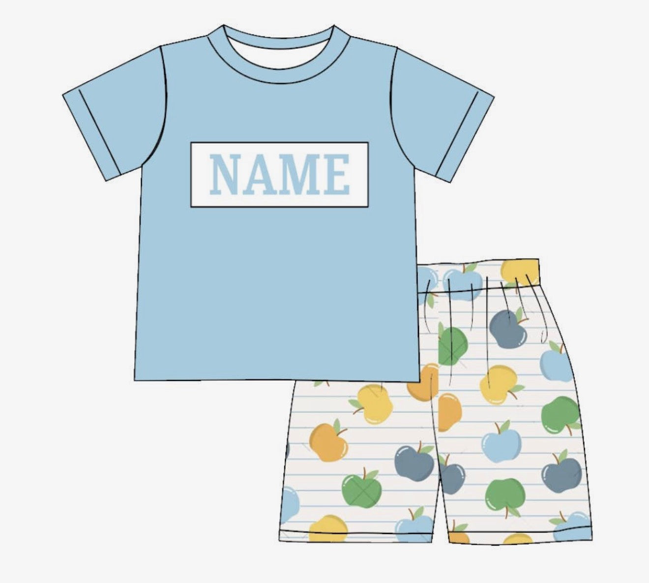 Boys Apples Short Set