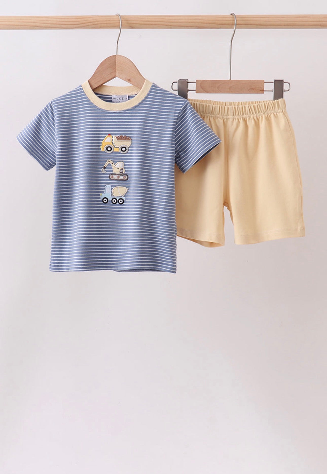 Blue Stripe Trucks Set