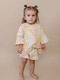 Patchwork Oversized Short Set
