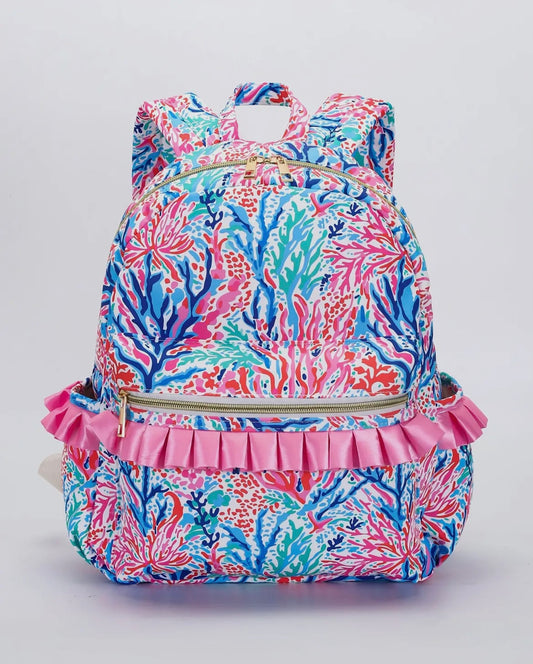 Coral girls backpack