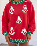 Sequin Snack Cake Sweater