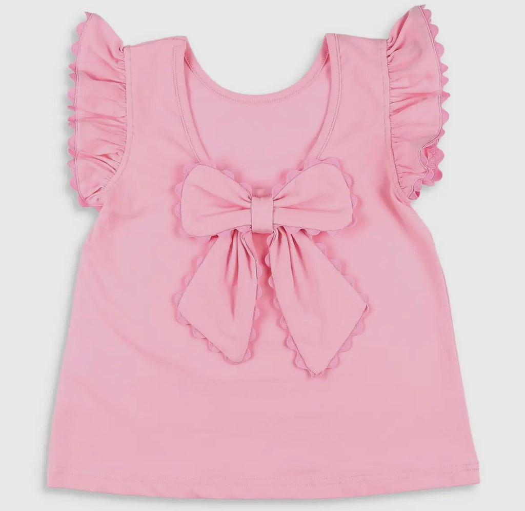 Pink Petal Bow Back Shirt