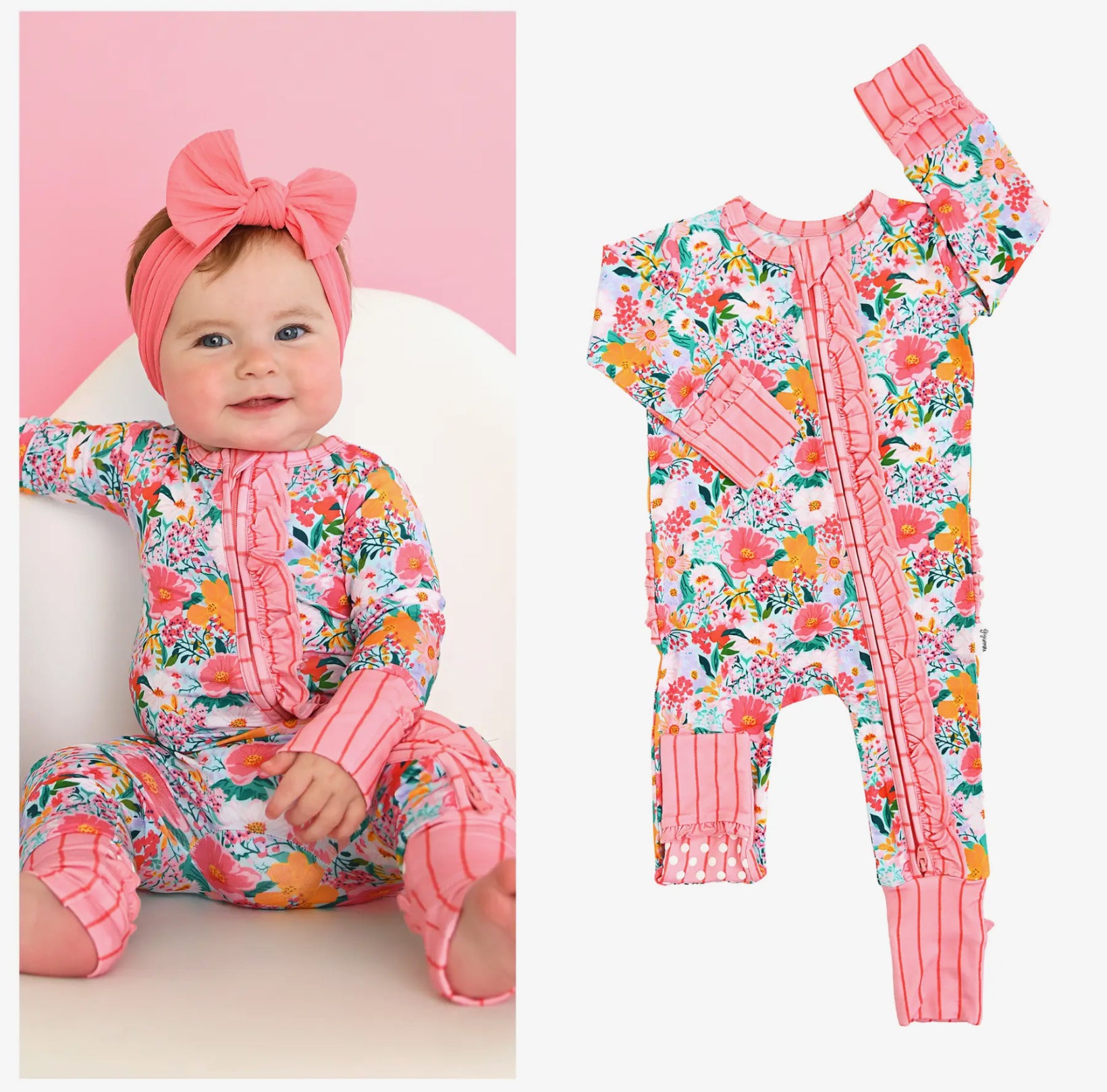 Cecelia Ruffle Bamboo Zippy
