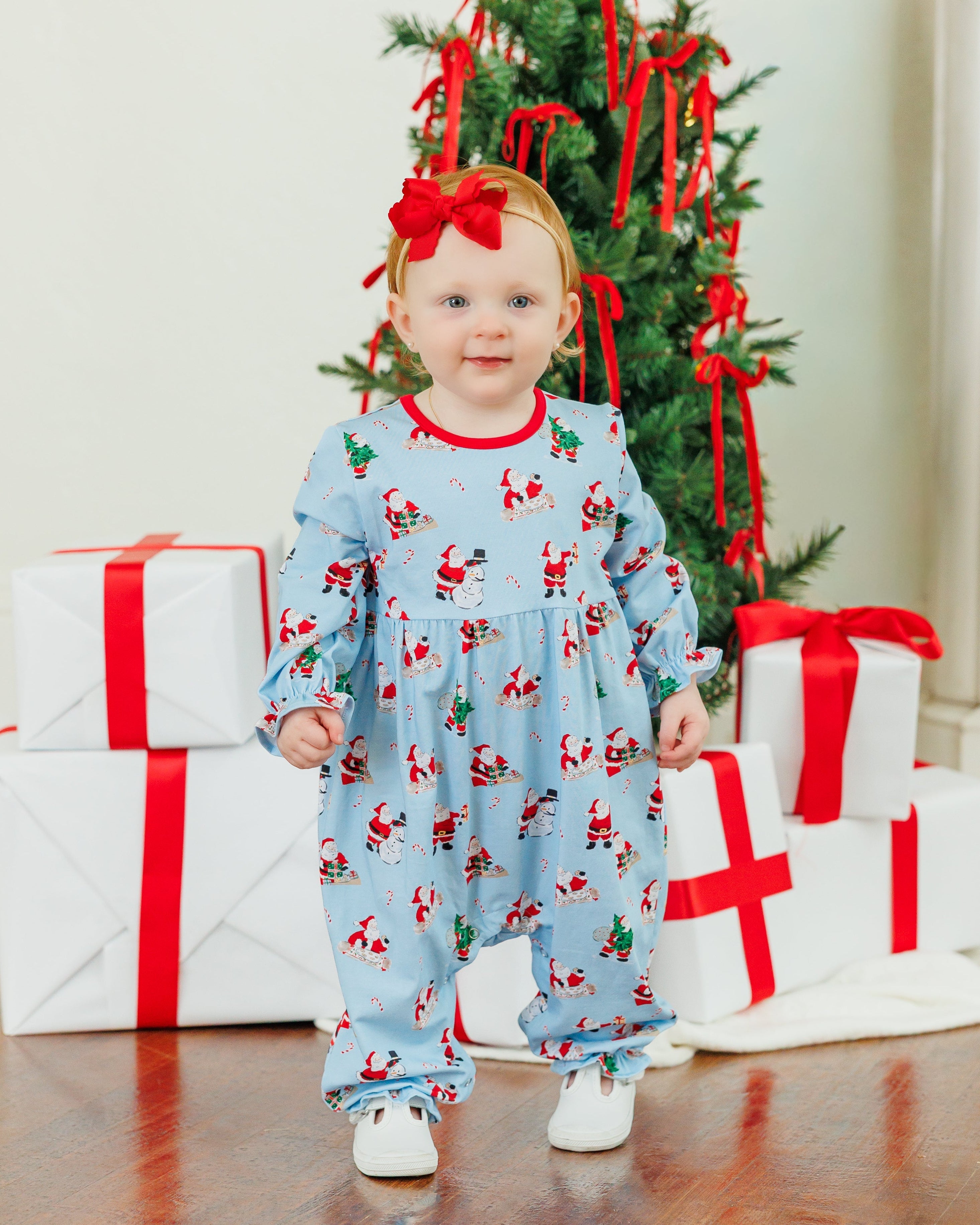 Here Comes Santa Clause Sadie Romper