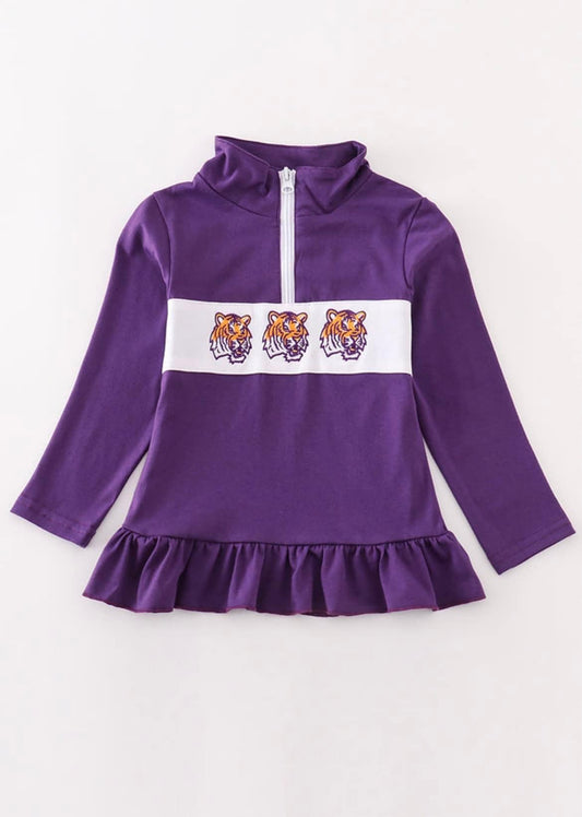 Purple Tigers Pullover