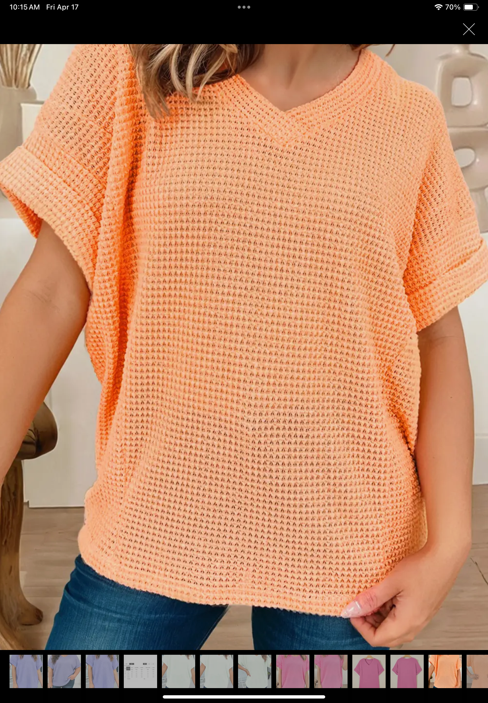 Women’s Waffle Knit Shirt