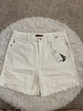 Judy Blue White Ridged shorts