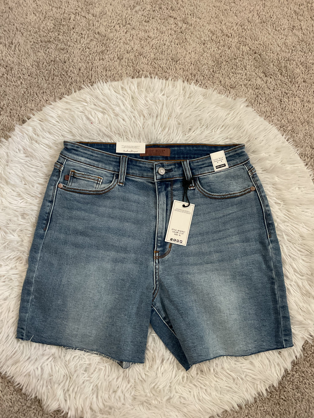 Judy Blue High Waist Raw Hem