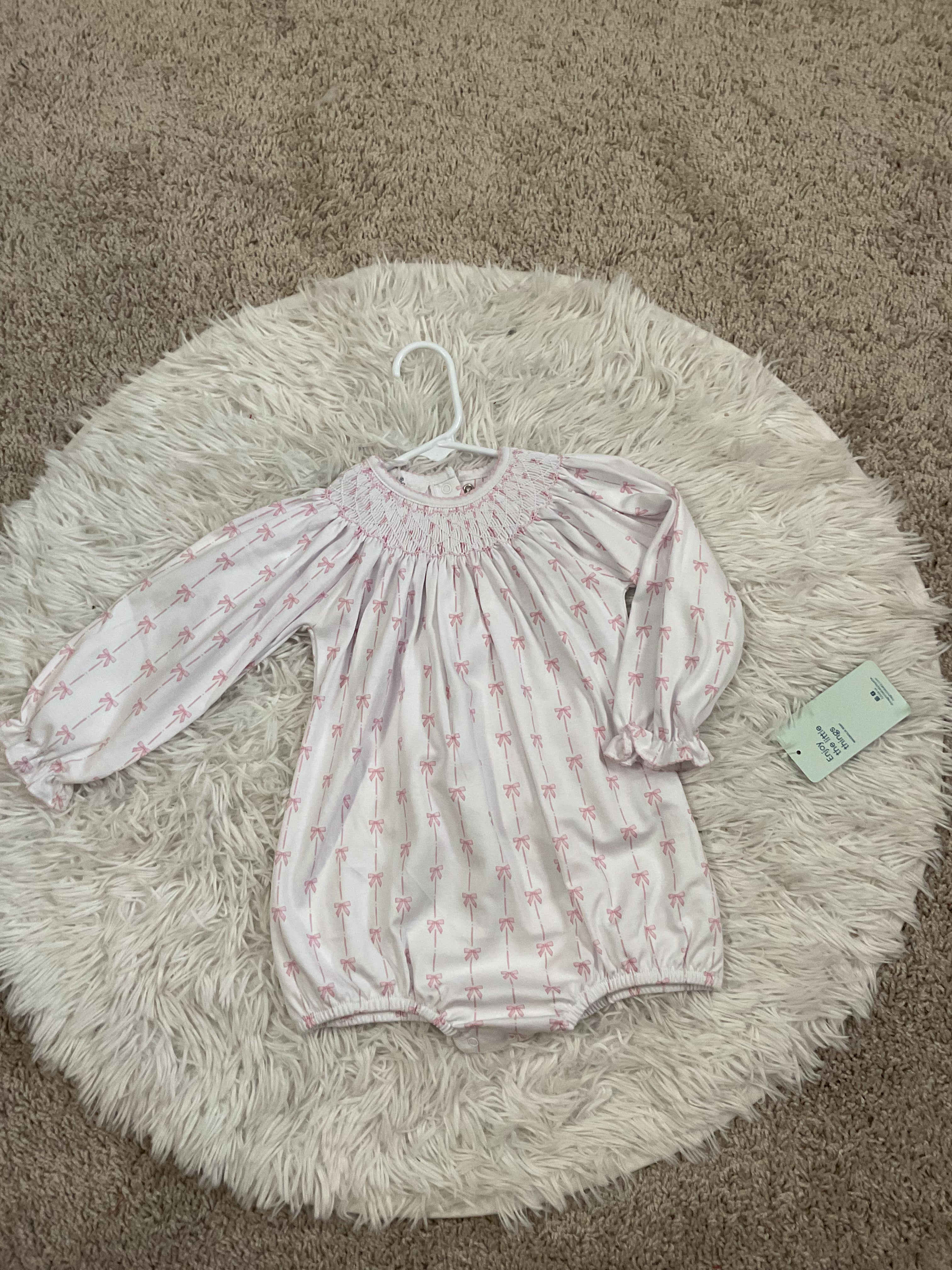 Long Sleeve Bow Bubble
