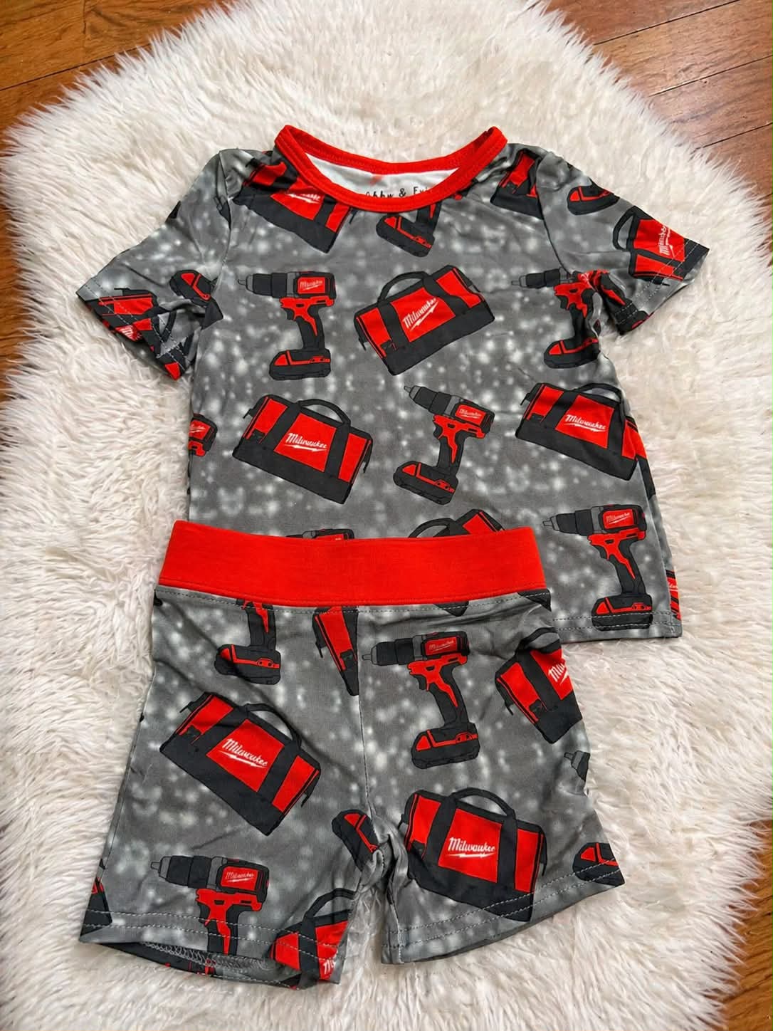 Red Tools Bamboo 2 Piece Set