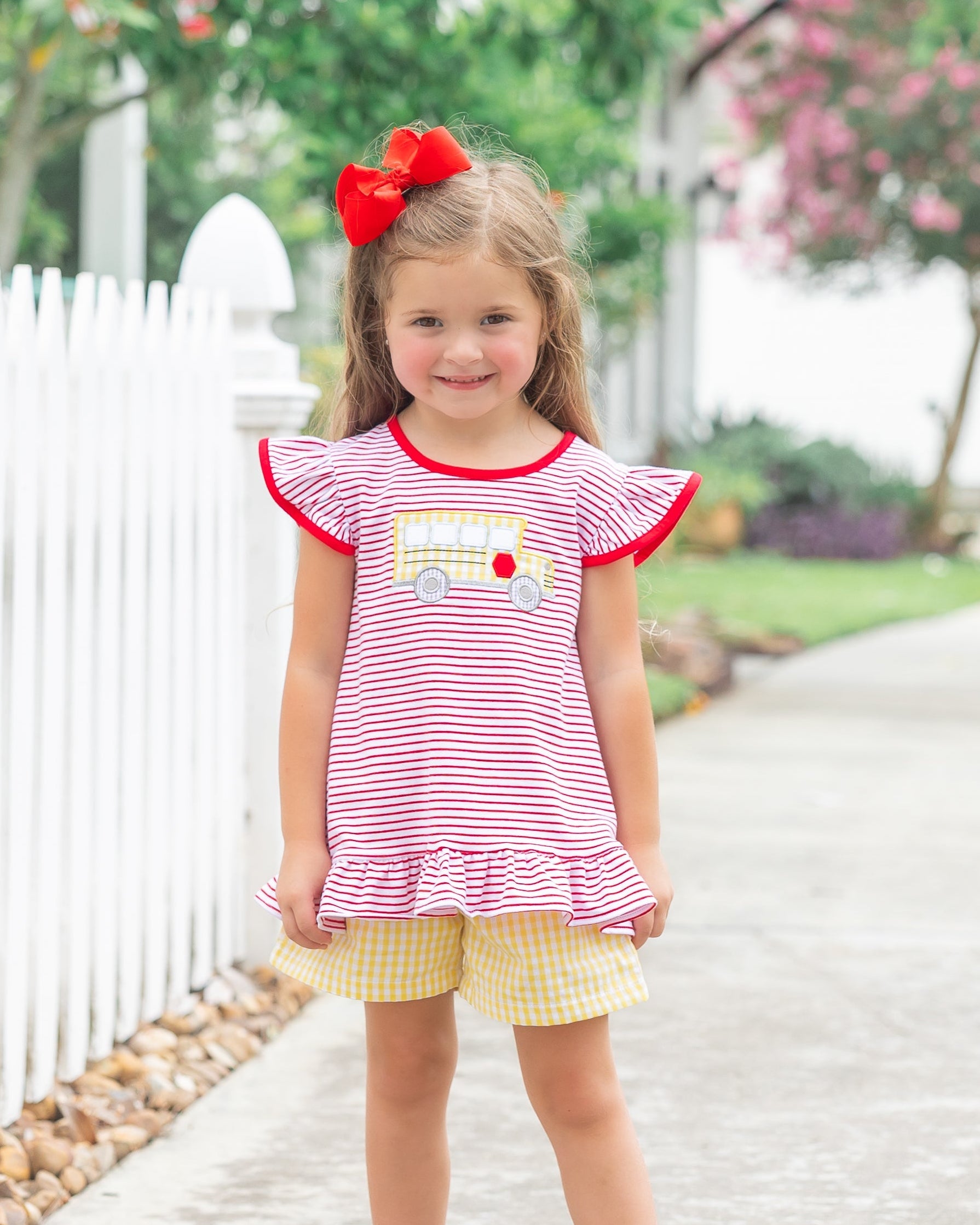 Bus Stop Ruffle Short Set