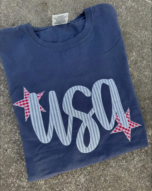 USA women’s applique shirt