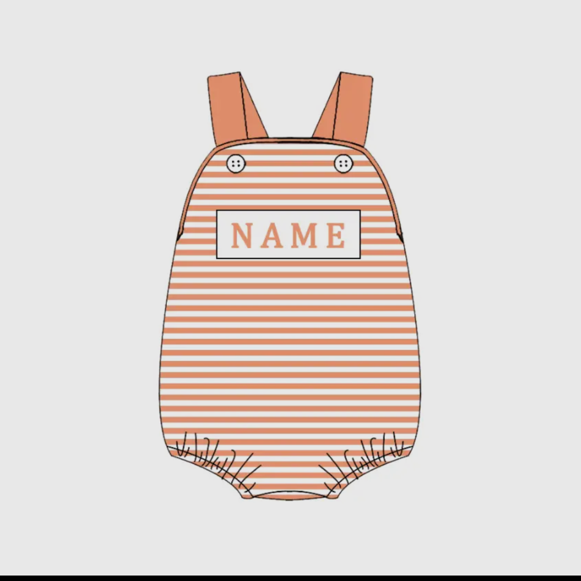 Orange Sunsuit Smock