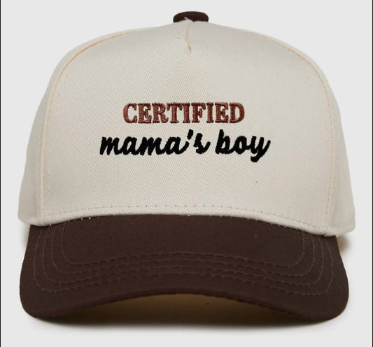 Certified mamas Boy Hat